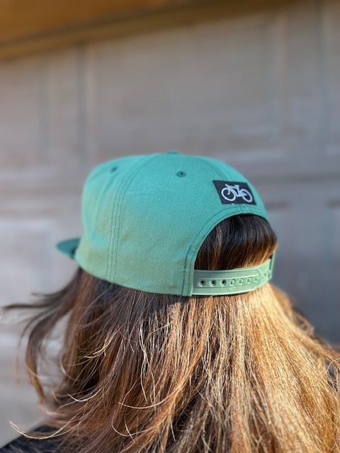 Pops Cycles Green 5 Panel Rope Hat
