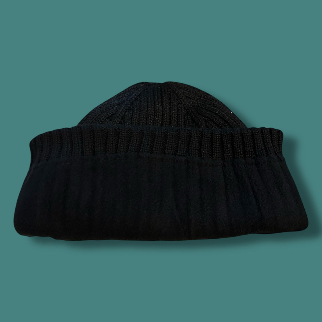 Pops Cycles Black Ribbed Beanie